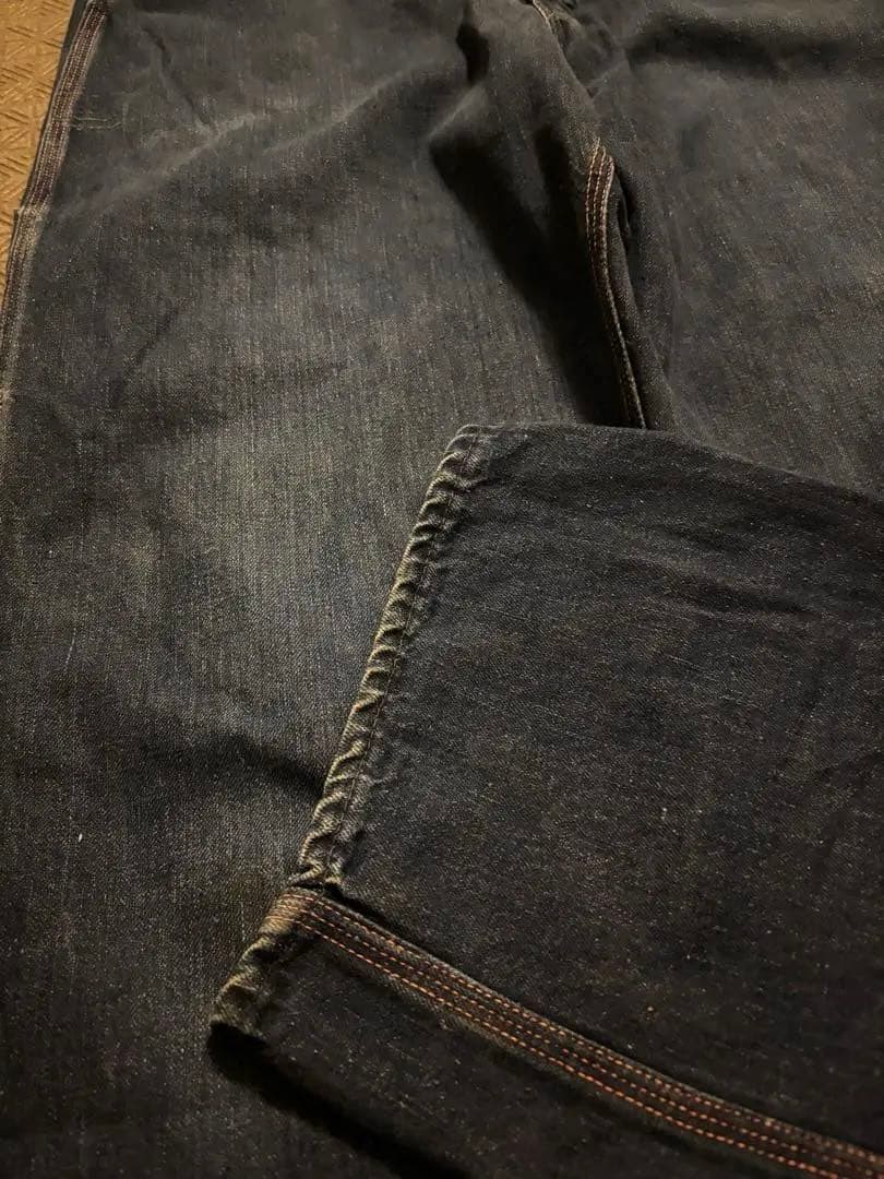 50's BIG MAC ペインター 片爪 縦落ち 濃紺 剥き出しリベット