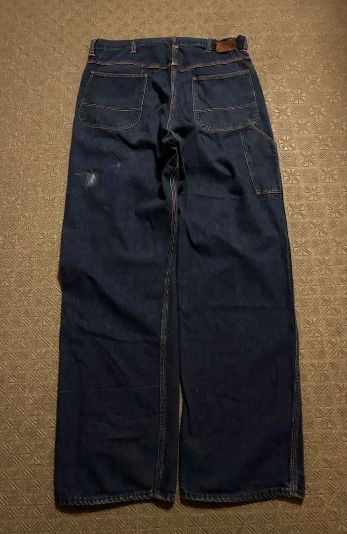 50's BIG MAC ペインター 片爪 縦落ち 濃紺 剥き出しリベット