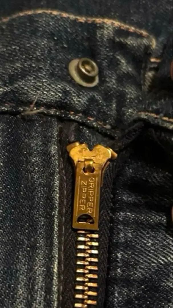 50's BIG MAC ペインター 片爪 縦落ち 濃紺 剥き出しリベット