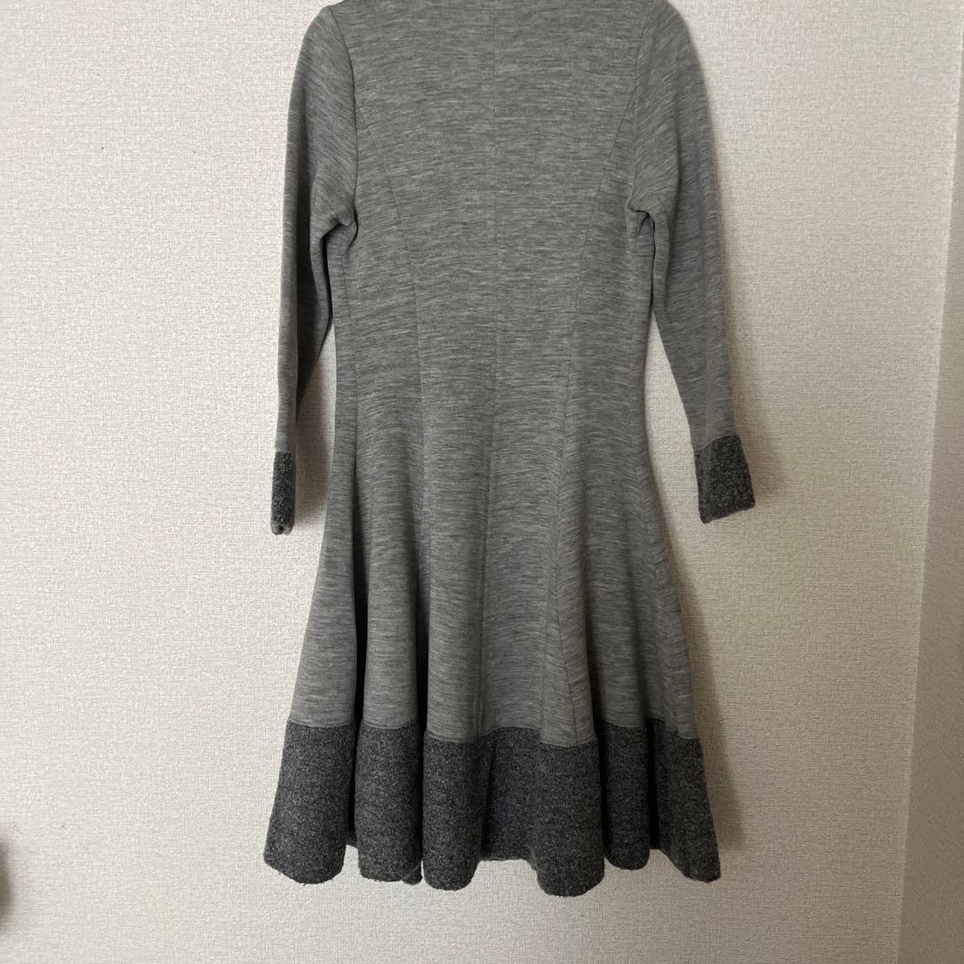 MISS J グレー ニット Aライン ワンピースMサイズ