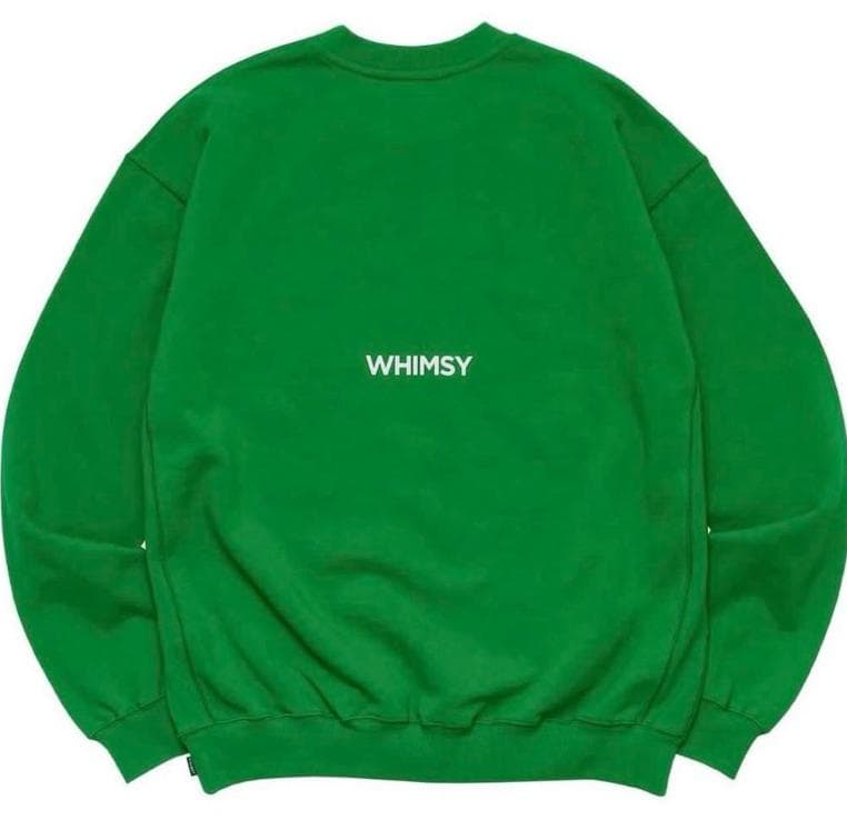 Mサイズ　Creek whimsy ロゴ グリーン スウェット