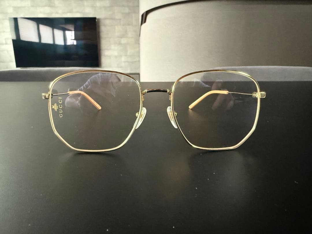 H*x様 美品) GUCCI グッチ ゴールド　スクエア　サングラス　GG039