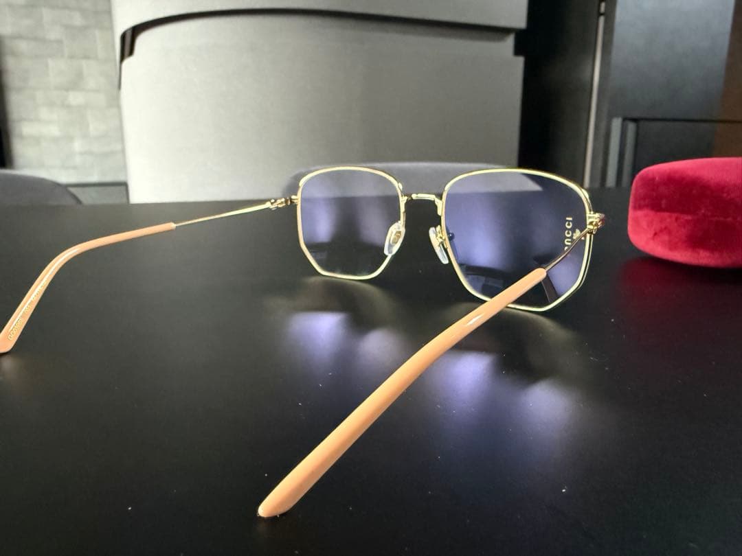 H*x様 美品) GUCCI グッチ ゴールド　スクエア　サングラス　GG039