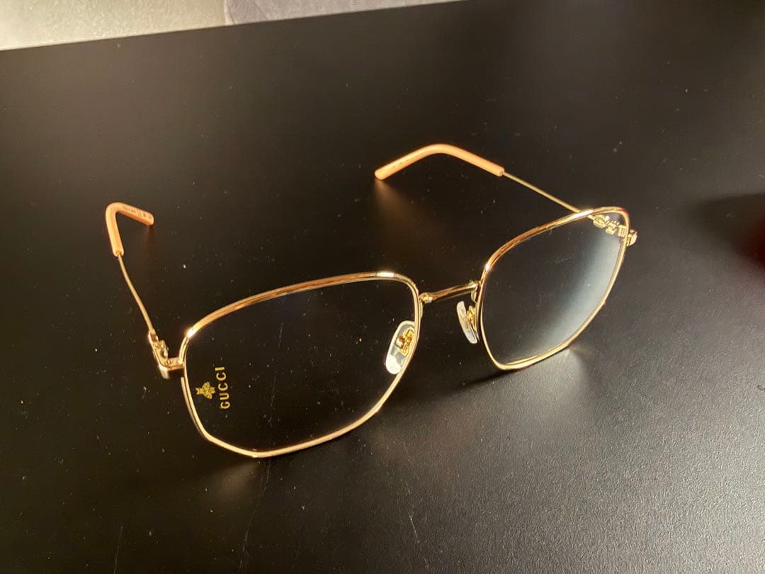 H*x様 美品) GUCCI グッチ ゴールド　スクエア　サングラス　GG039