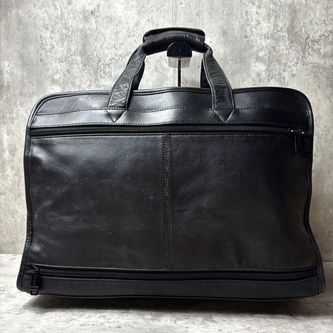 未使用級✨トゥミ オールレザー 2way ビジネスバッグ ショルダー ブラック