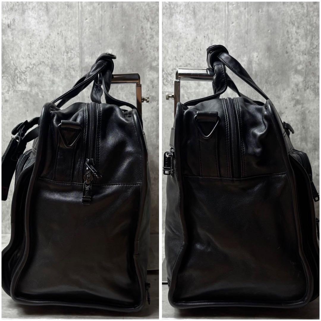 未使用級✨トゥミ オールレザー 2way ビジネスバッグ ショルダー ブラック