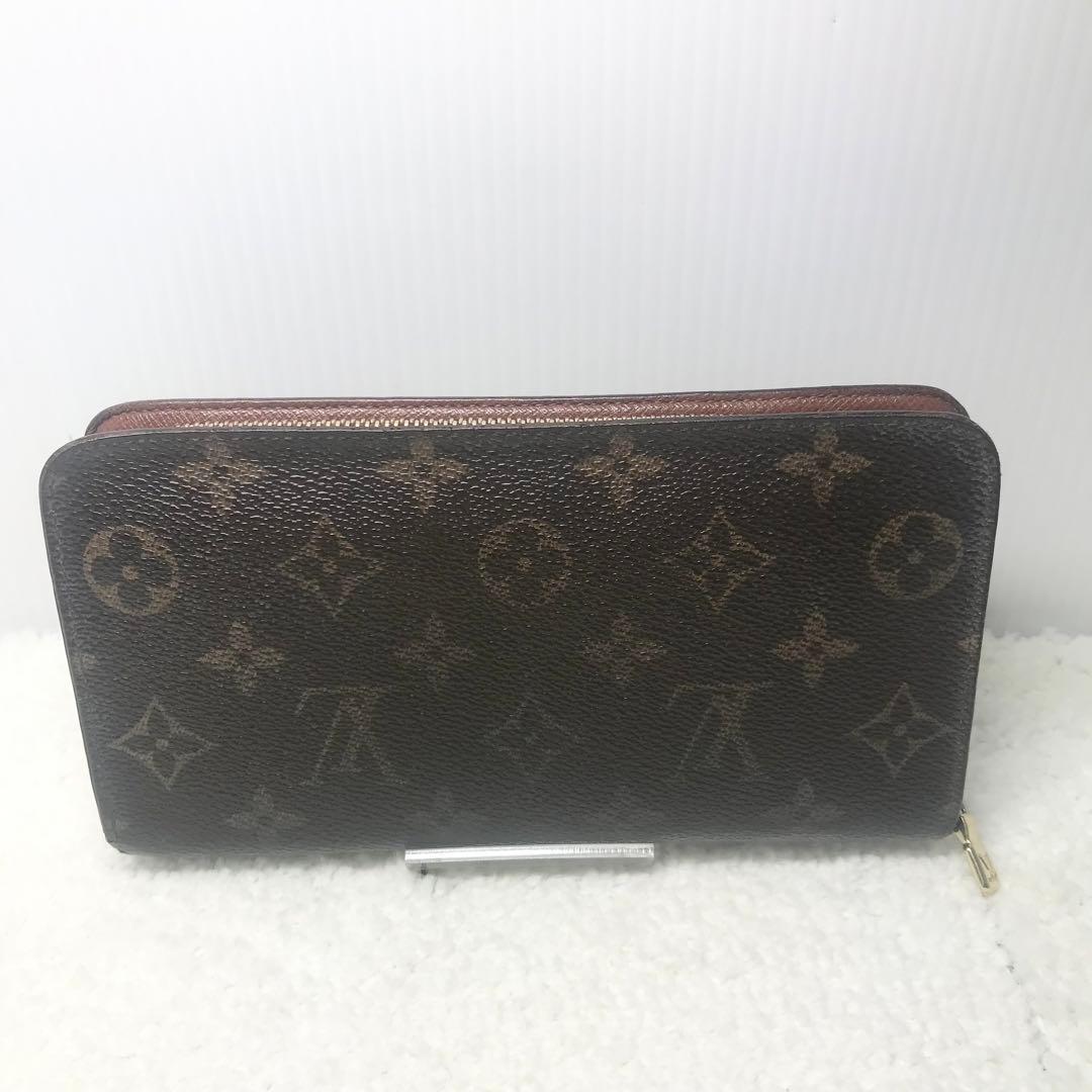 ルイヴィトン　モノグラム　ポルトモネジップ　ラウンドファスナー　長財布ブラウン
