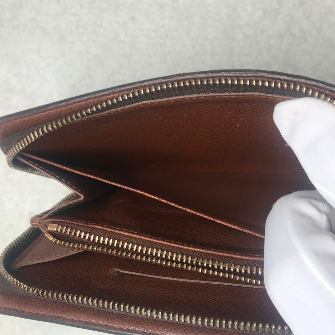 ルイヴィトン　モノグラム　ポルトモネジップ　ラウンドファスナー　長財布ブラウン