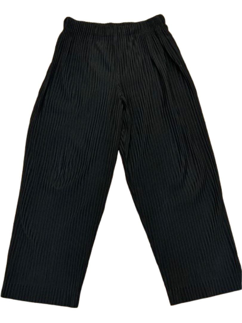 HOMME PLISSE ISSEY MIYAKE ブラック ワイドパンツ