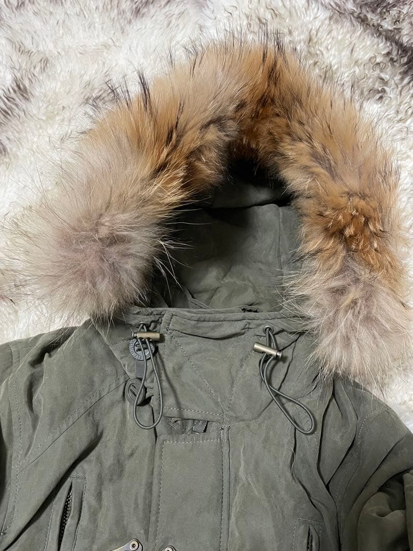 SLY オリーブグリーン モッズコート ファー付き