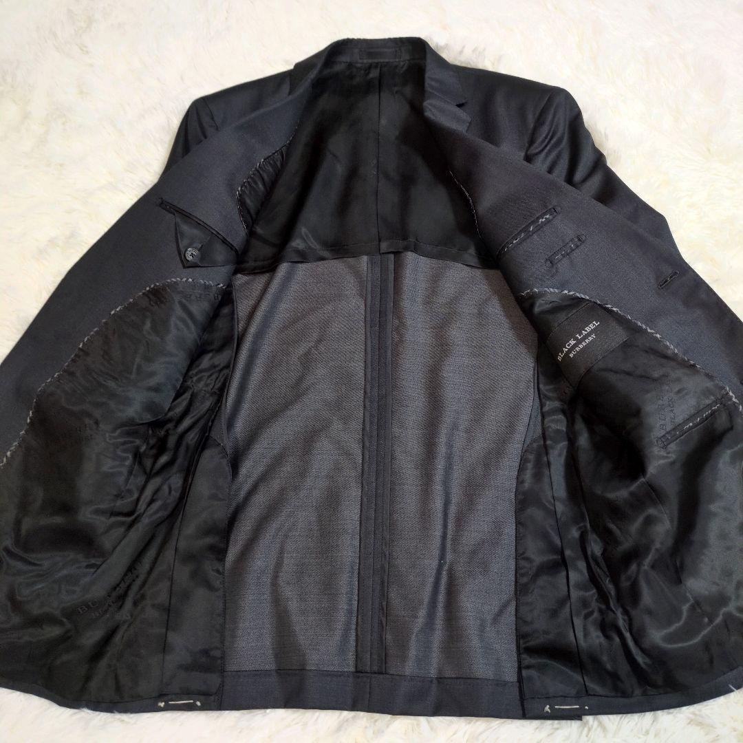 バーバリー　ブラックレーベル　スーツ　スリーピース　ベスト　ノバチェック　XL