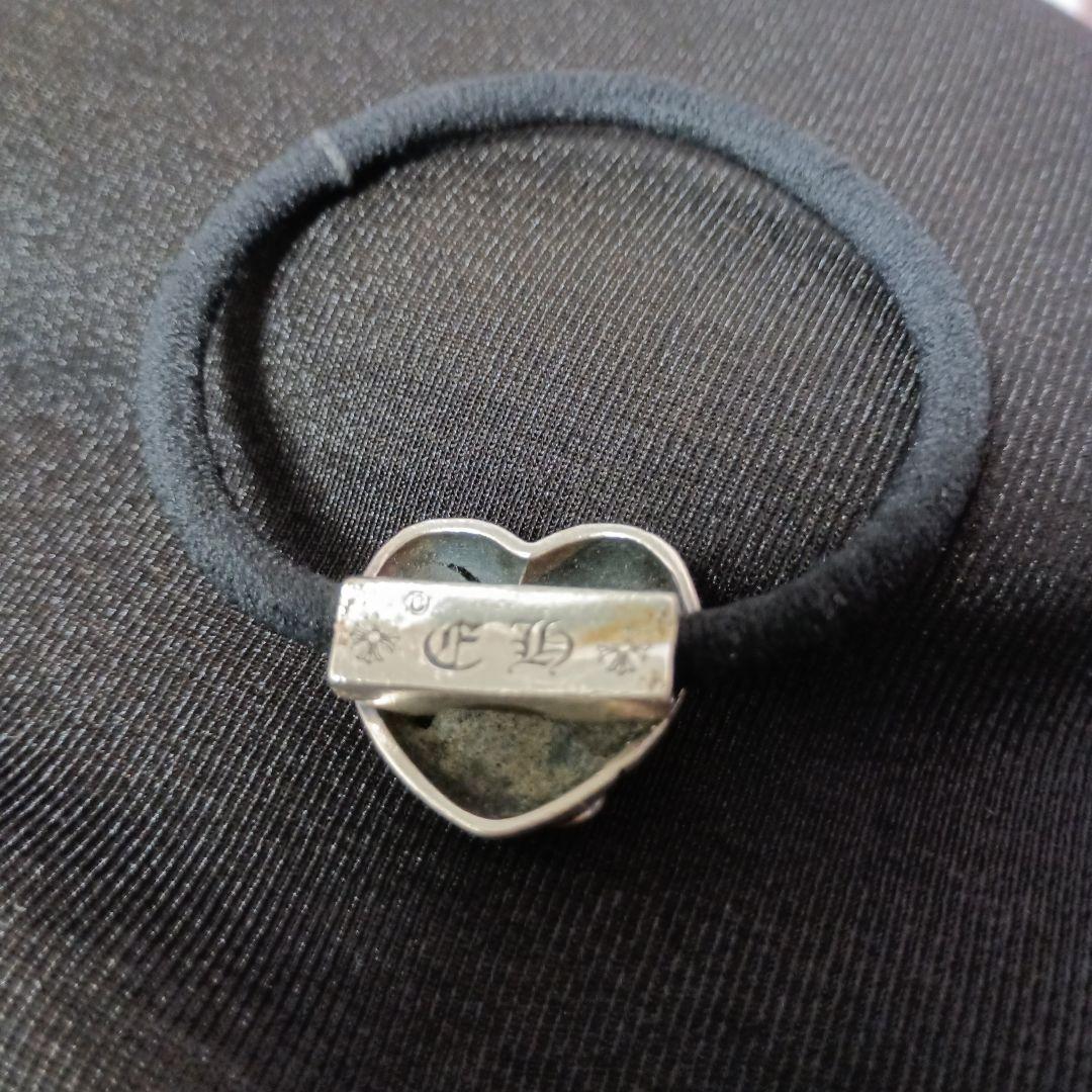 ハート型シルバー925ヘアゴム