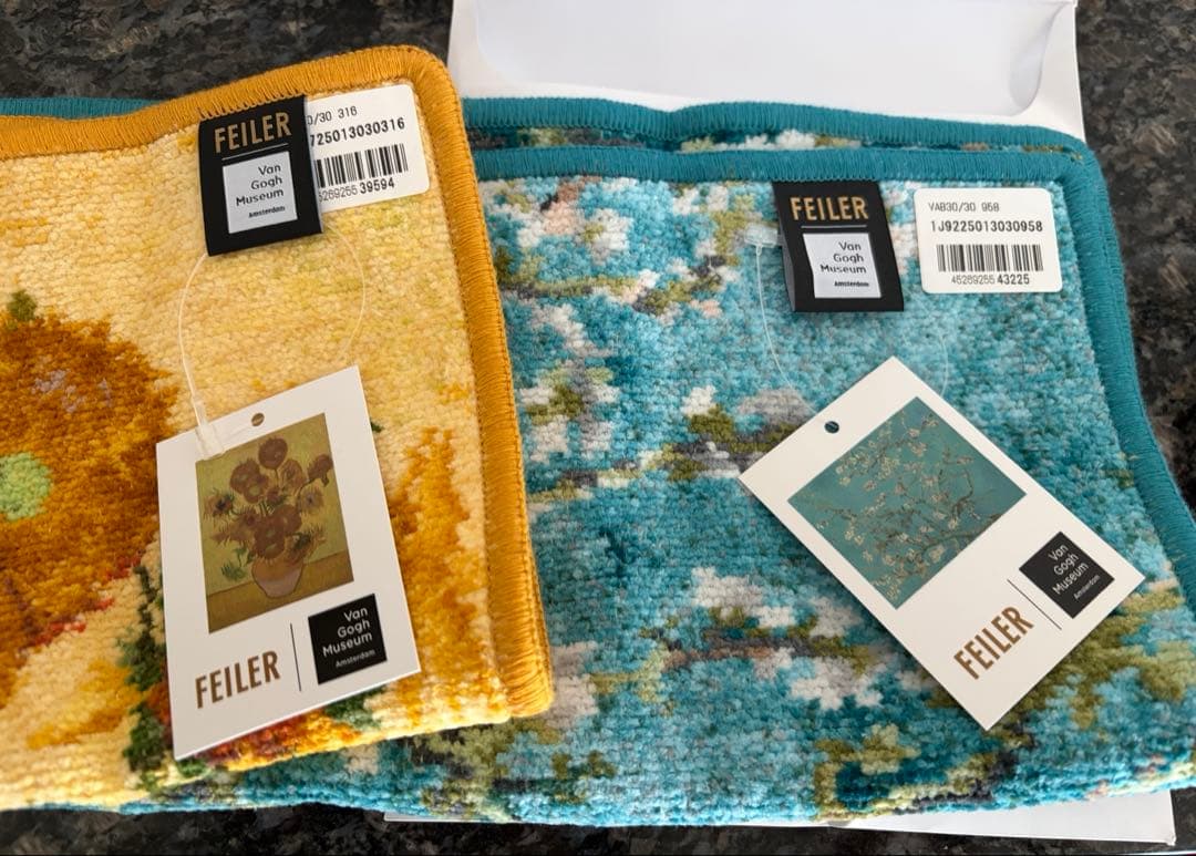 くフェイラー＞ファン・ゴッホ美術館 コレクション　ハンカチ　2枚セット