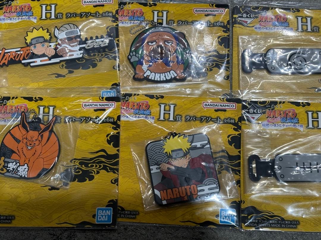 補償発送未開封一番くじナルトE賞自来也ラバーコレクション６種コンプ他10点セット