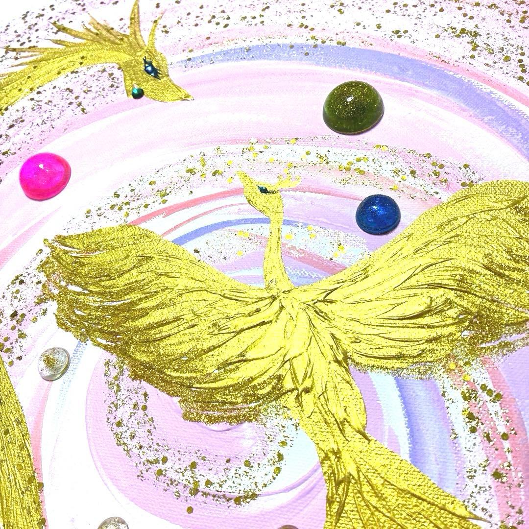 開運絵画　龍神様　鳳凰　拡大のエネルギー