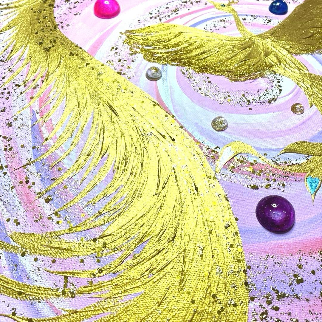 開運絵画　龍神様　鳳凰　拡大のエネルギー