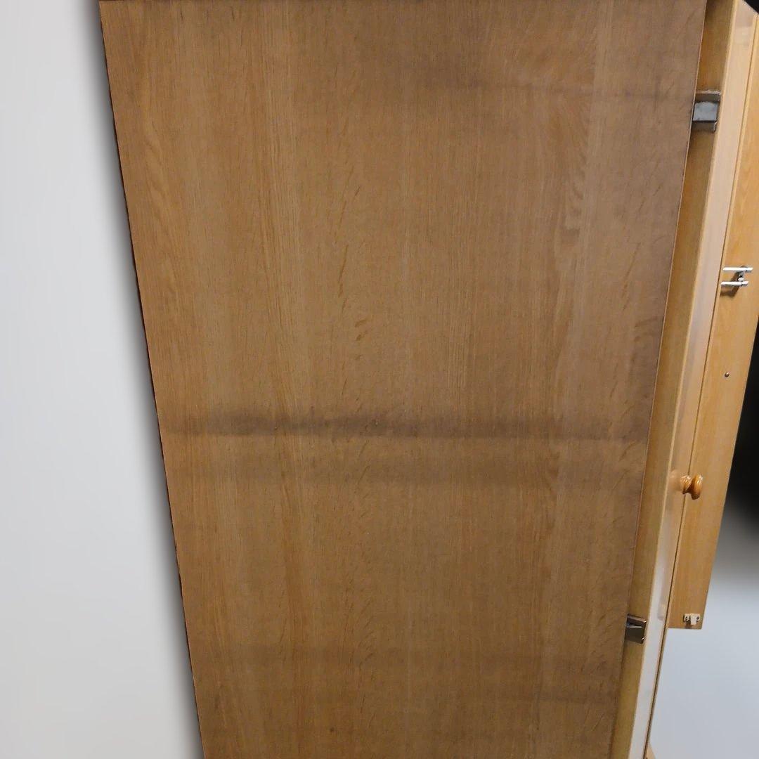 ナチュラルウッド洋服タンス ワードローブ 2引き出し