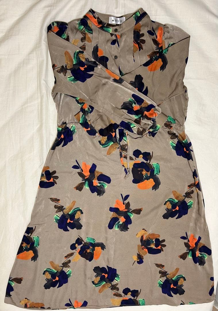 マタニティワンピース　ロングワンピース　授乳ワンピース