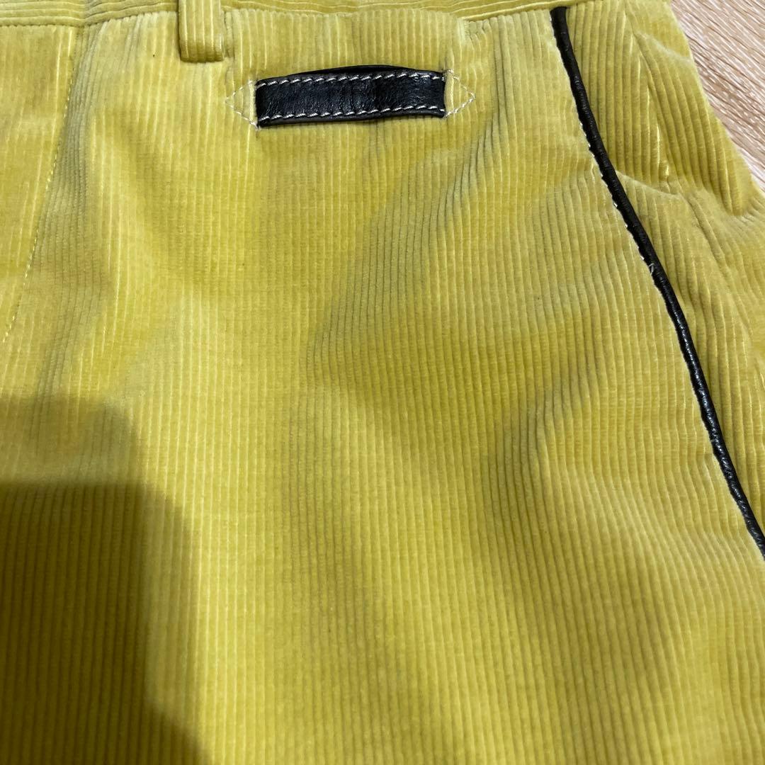 HERMES エルメス コーデュロイスラックス　セリエボタン