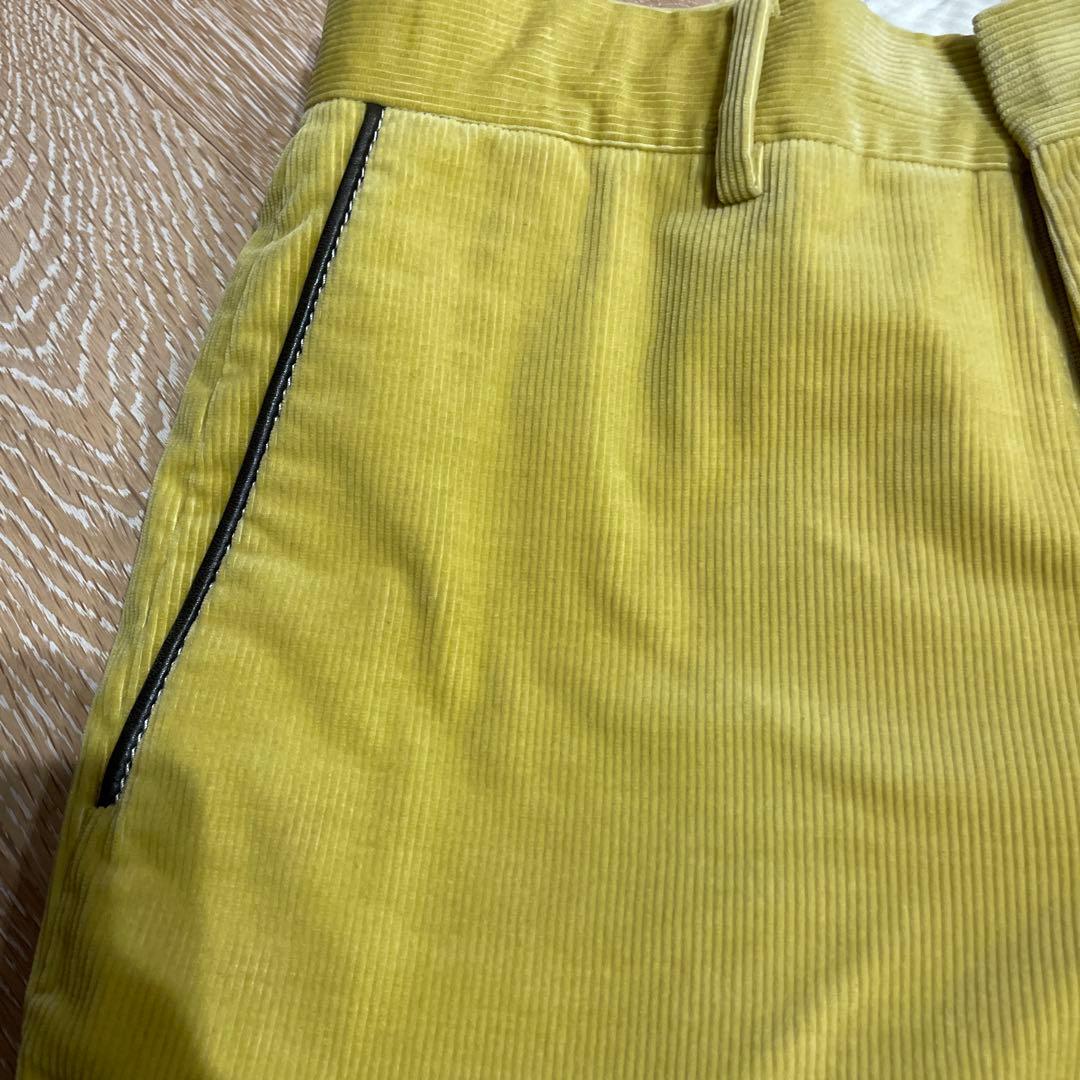 HERMES エルメス コーデュロイスラックス　セリエボタン