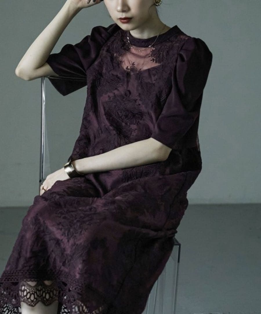 ★新品★ etoll. ヴィンテージレースドレス 結婚式　パーティー