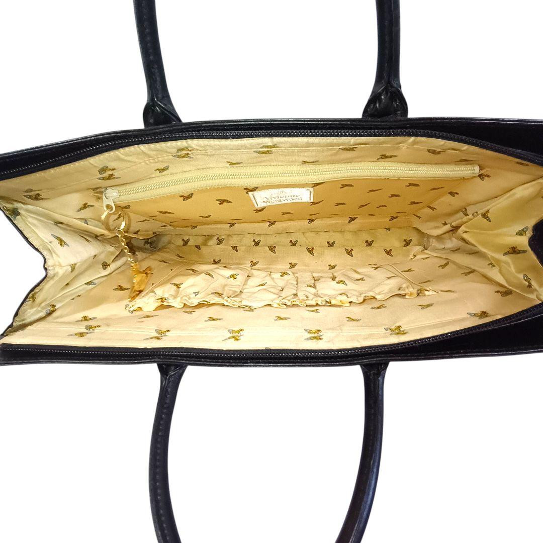 正規品 ヴィヴィアンウエストウッド ビジネスバッグ オーブロゴ レザー 黒