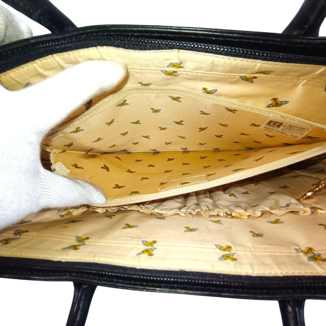 正規品 ヴィヴィアンウエストウッド ビジネスバッグ オーブロゴ レザー 黒