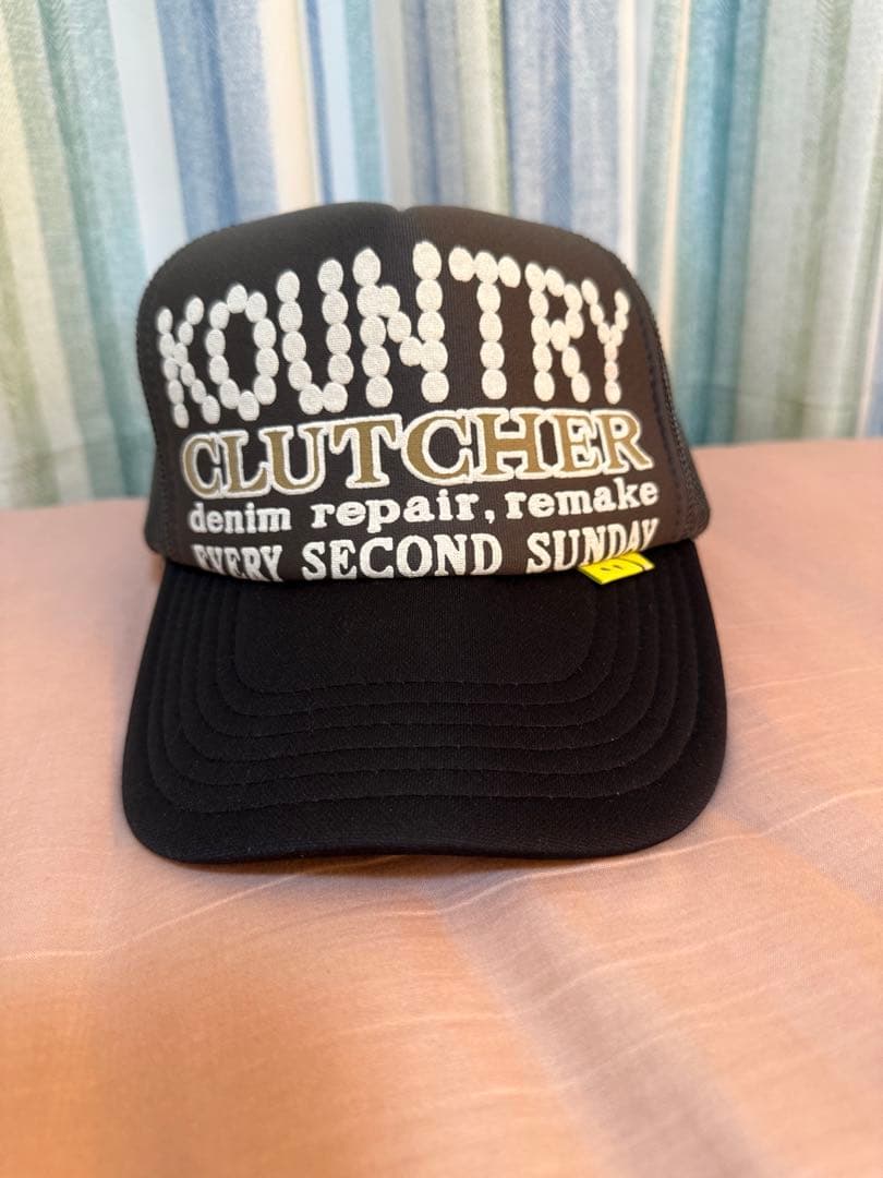 KAPITAL KOUNTRY PEARL CLUTCHER グレー 黒