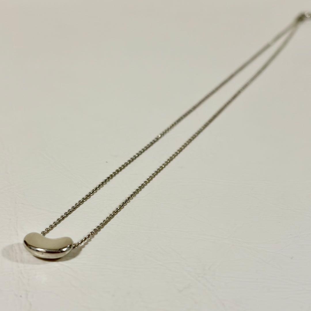 美品 ティファニー ビーンズ スモール ネックレス シルバー925