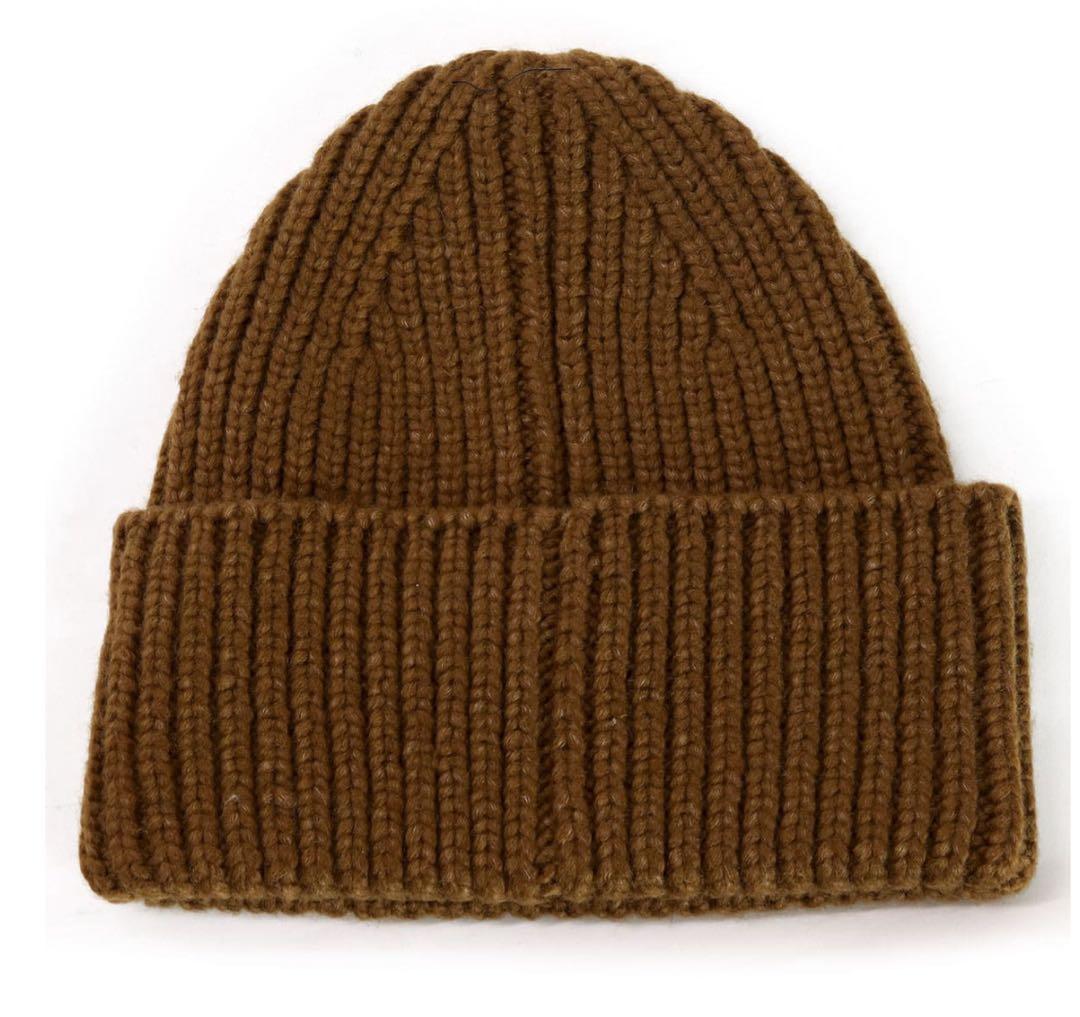 UGG ビーニー ニット帽 ビッグロゴ チャンキー クラフテッド リブ ビーニー