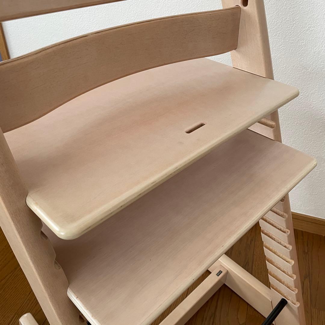 ストッケ　トリップ トラップ　ベビーチェア+ベビーセット　ホワイトウォッシュ