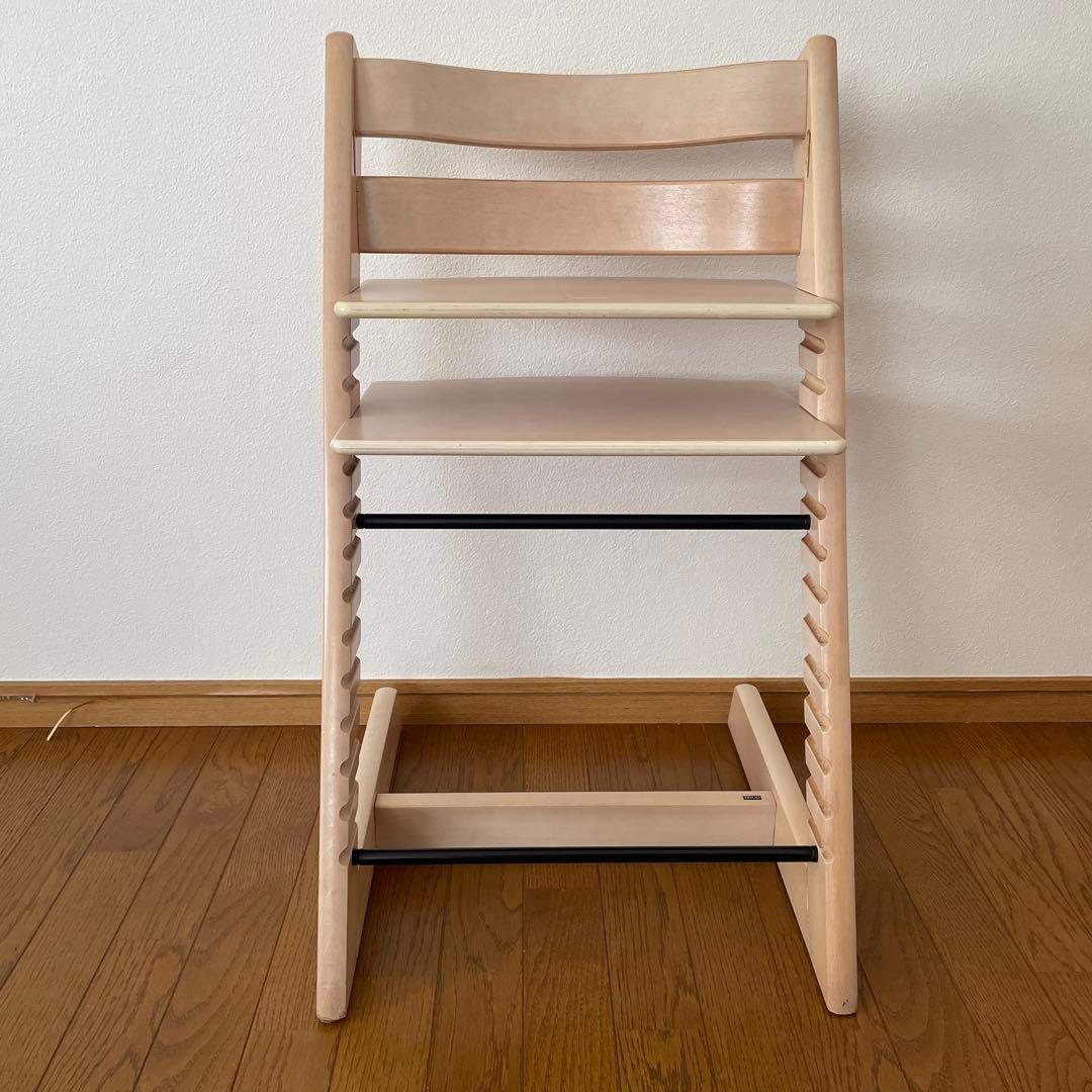 ストッケ　トリップ トラップ　ベビーチェア+ベビーセット　ホワイトウォッシュ