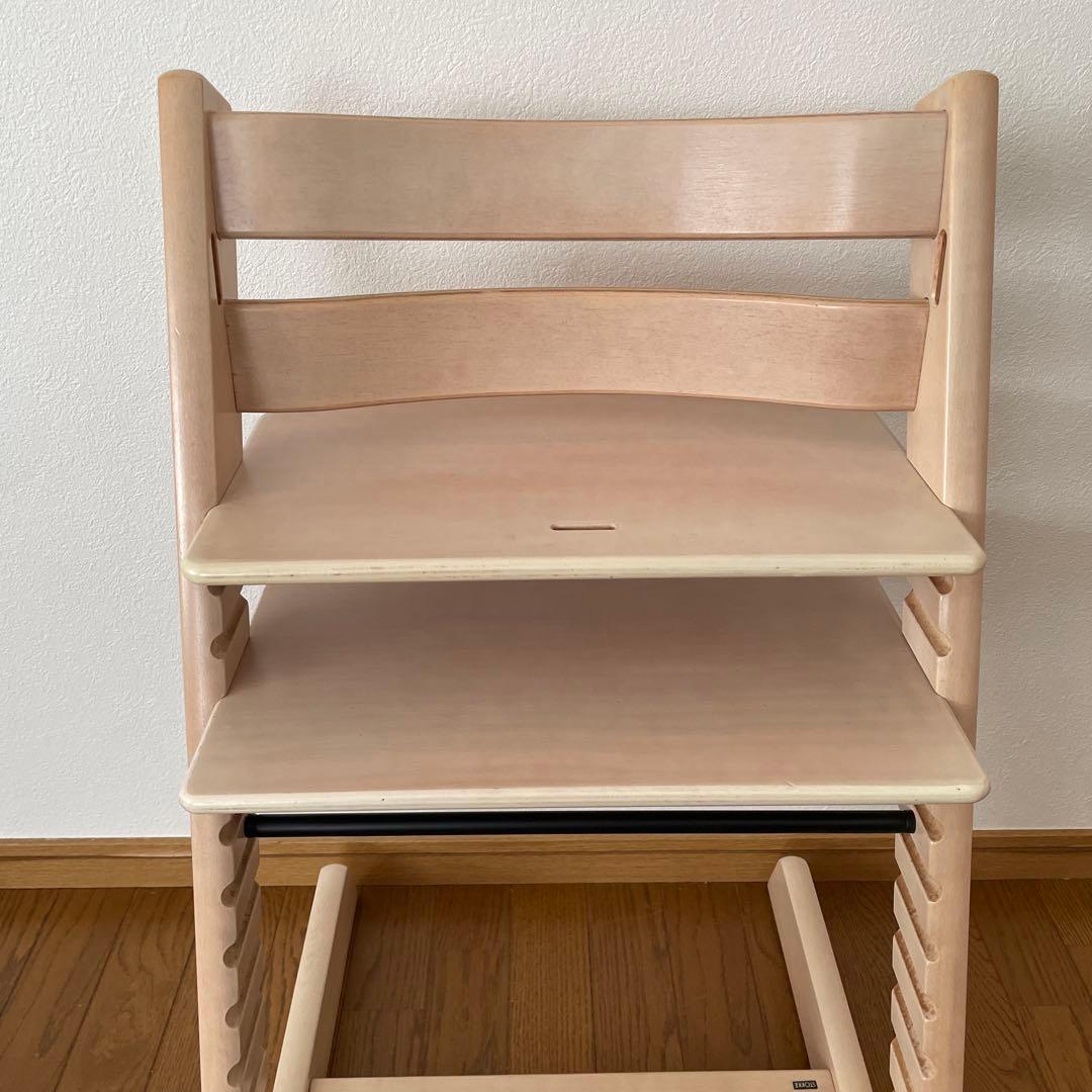 ストッケ　トリップ トラップ　ベビーチェア+ベビーセット　ホワイトウォッシュ