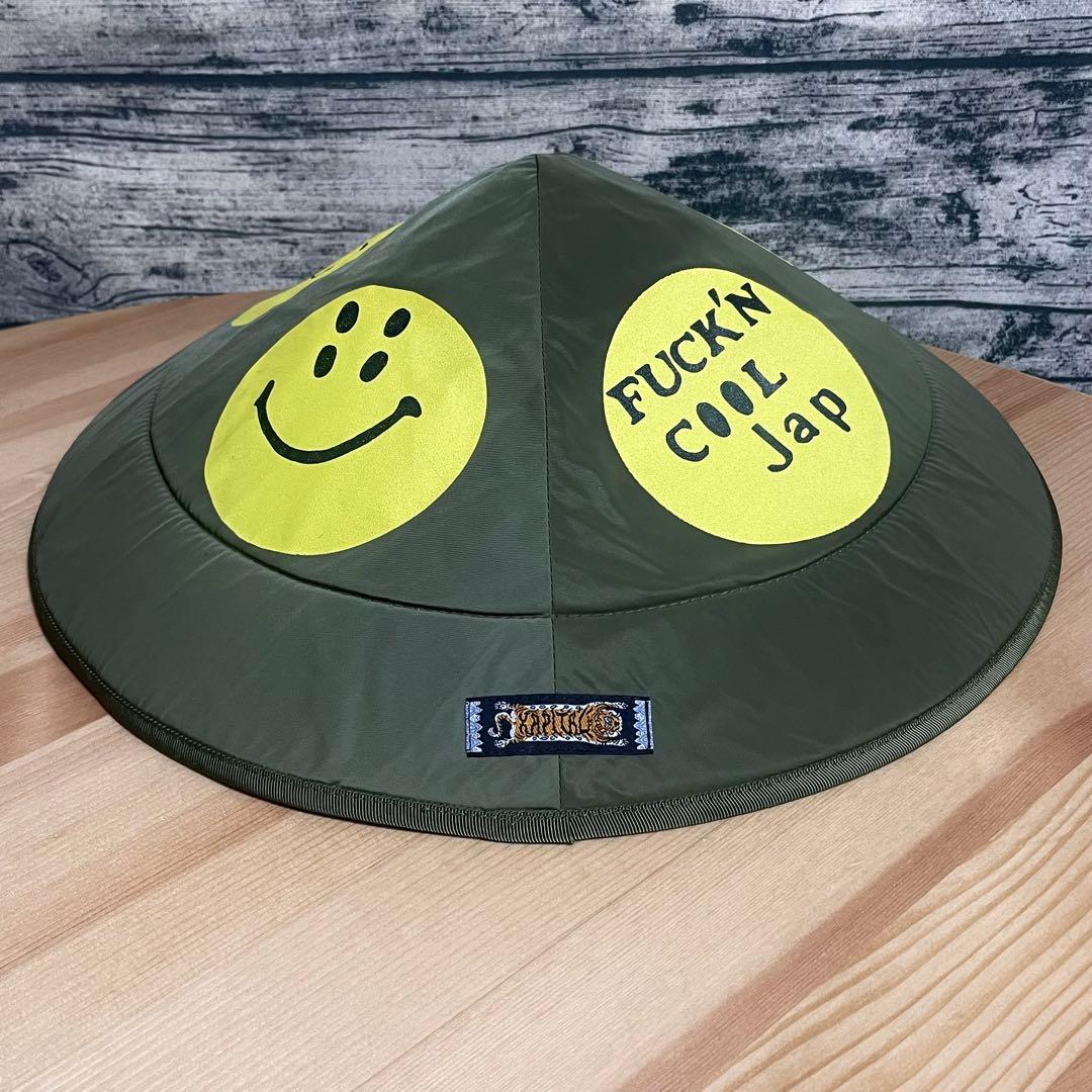 kapital 20ss チルバハット スマイル カーキ ナイロンハット