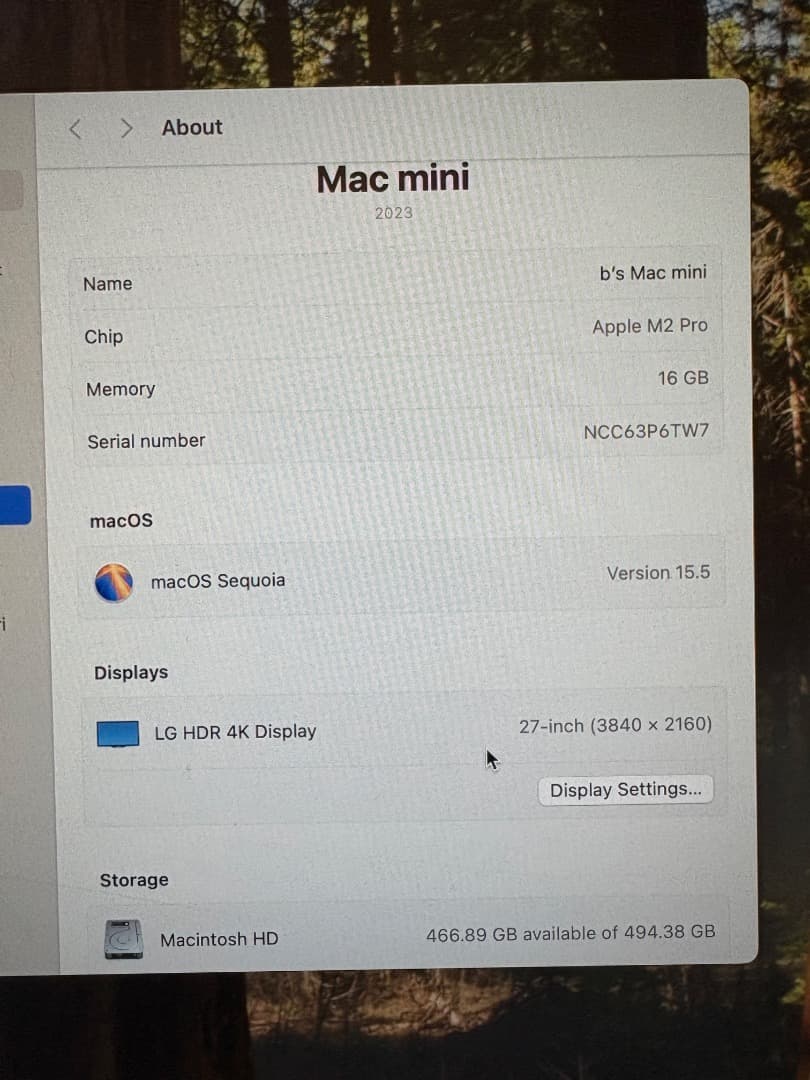 Macデスクトップ Mac mini M2pro 16GB 512GB SSD