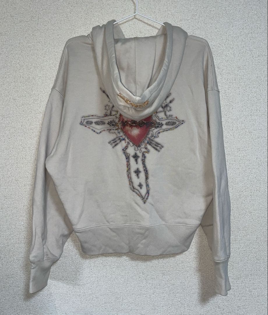 SCULPTOR Beaded Saint Hoodie White（M）