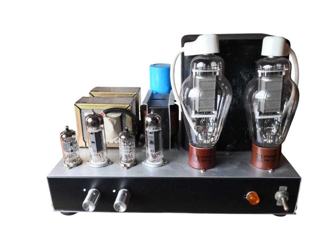 自作 真空管パワーアンプ 811送信管　動作品