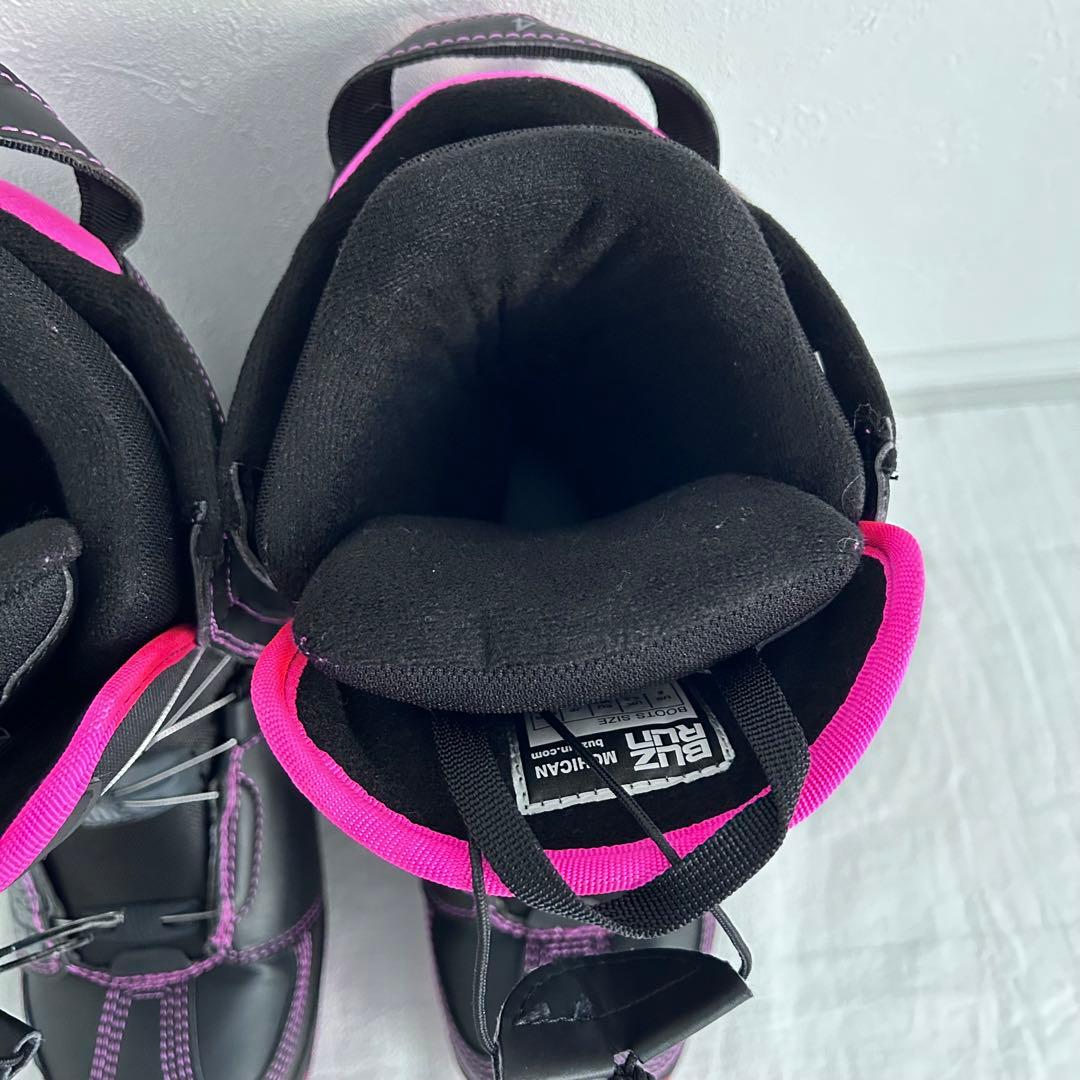 【美品】レディース スノーボードブーツ 24cm BUZ RUN ダイヤル式