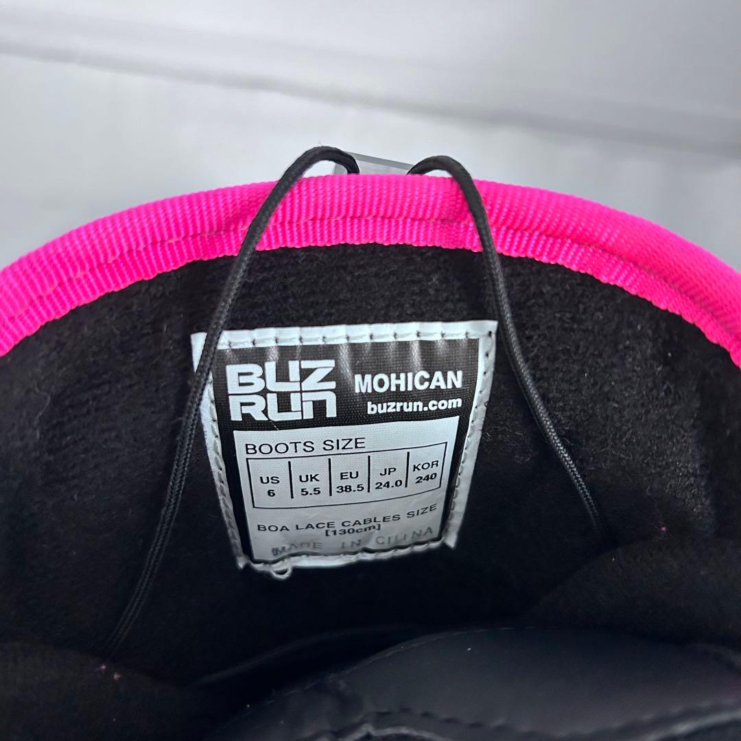 【美品】レディース スノーボードブーツ 24cm BUZ RUN ダイヤル式