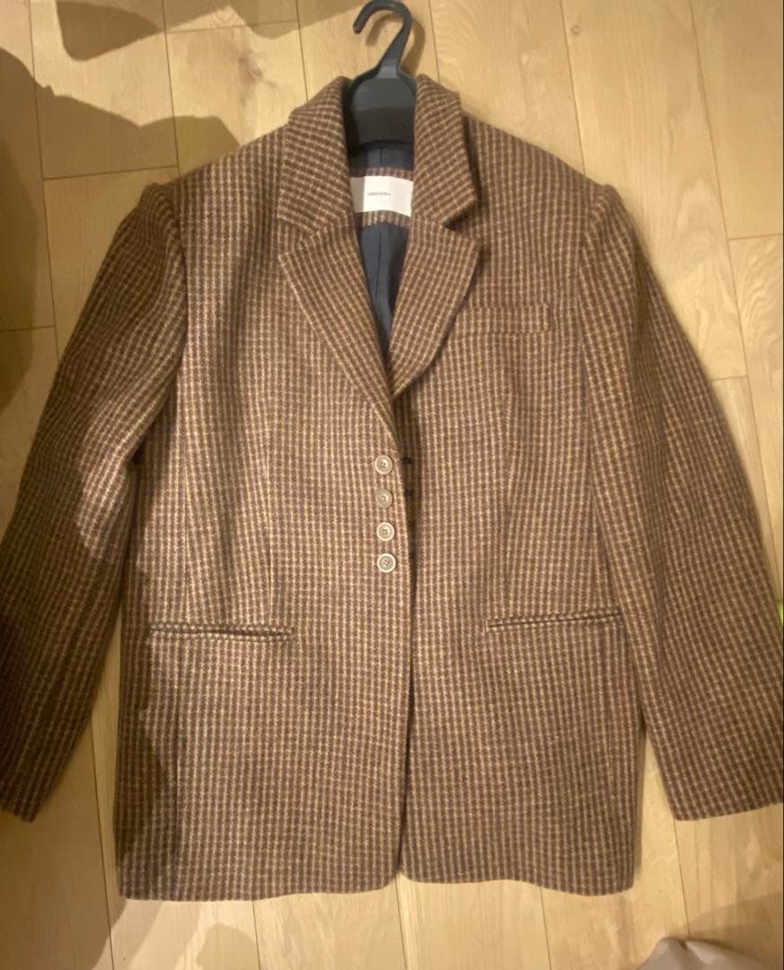12/17まで出品　TODAYFUL Wool100% Check Jacket