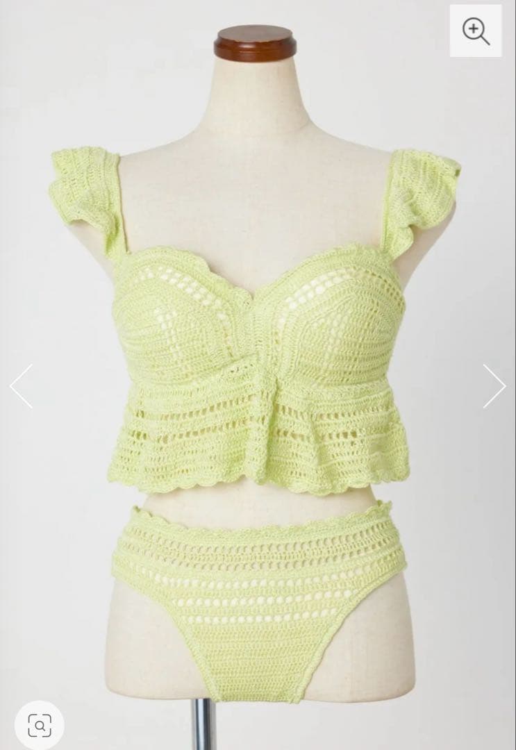 バイカラークロシェバンドゥカップ bikini