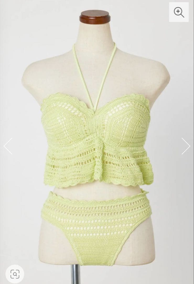 バイカラークロシェバンドゥカップ bikini