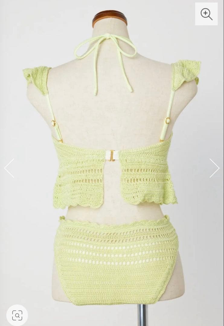 バイカラークロシェバンドゥカップ bikini