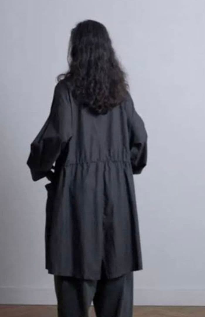 yoko sakamoto モッズコート シャツ 黒 L