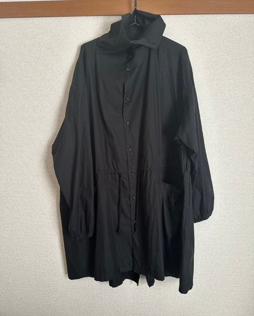 yoko sakamoto モッズコート シャツ 黒 L
