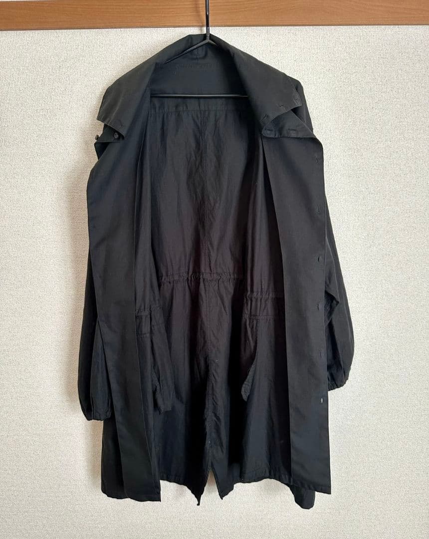 yoko sakamoto モッズコート シャツ 黒 L