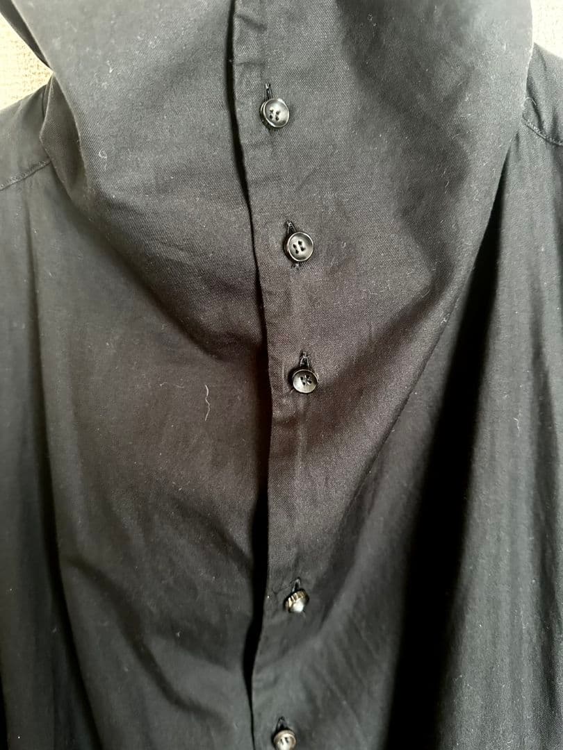 yoko sakamoto モッズコート シャツ 黒 L
