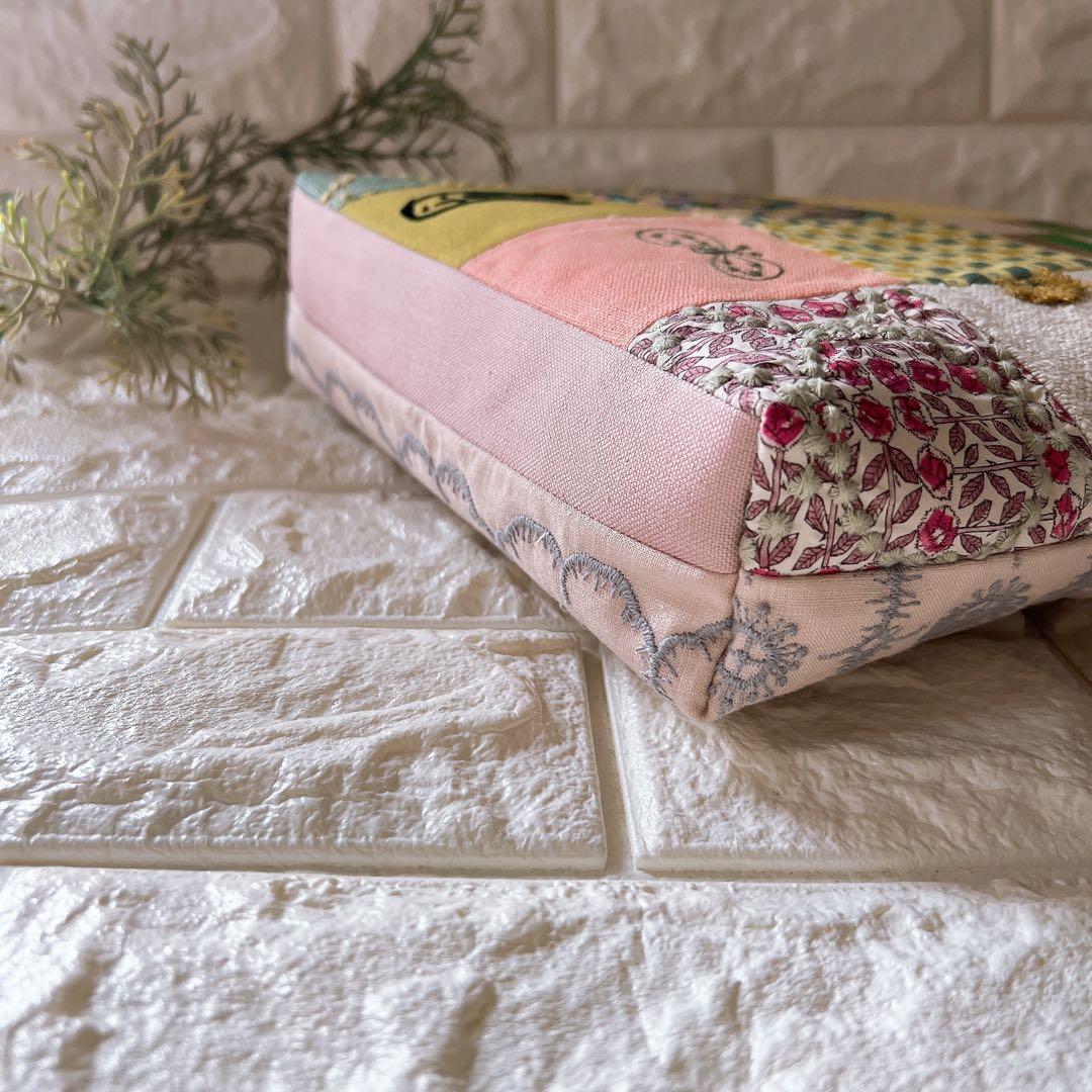 ミナペルホネン ハンドメイド トートバッグ バッグ ショルダーバッグ パッチ