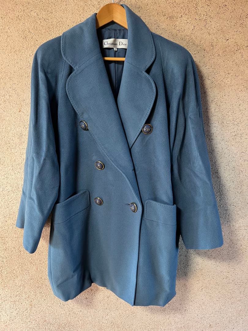 Christian Dior CDロゴ入りダブルブレストジャケット