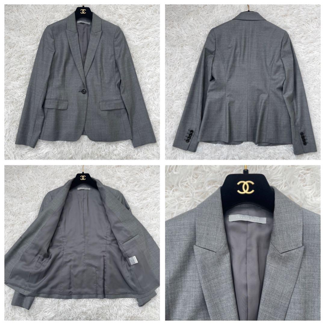 美品✨️theory luxe セットアップ スーツ ストレッチ 総裏 グレー M